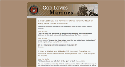 Desktop Screenshot of godlovesmarines.com