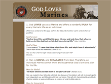 Tablet Screenshot of godlovesmarines.com